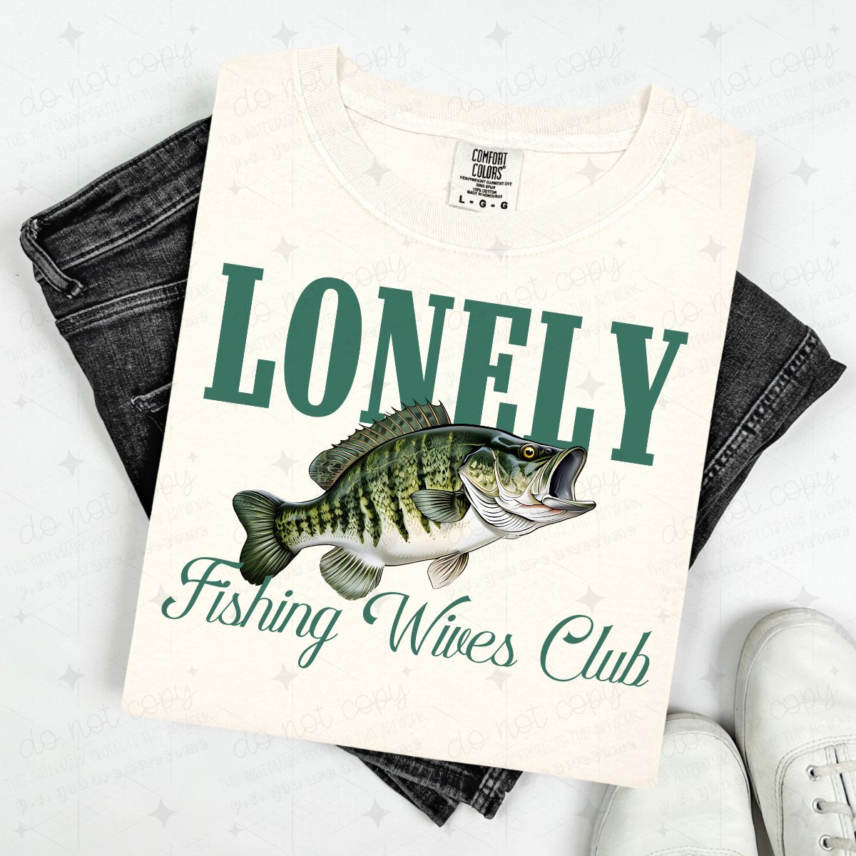 LONELY FISHING WIVES CLUB - DTF TRANSFER