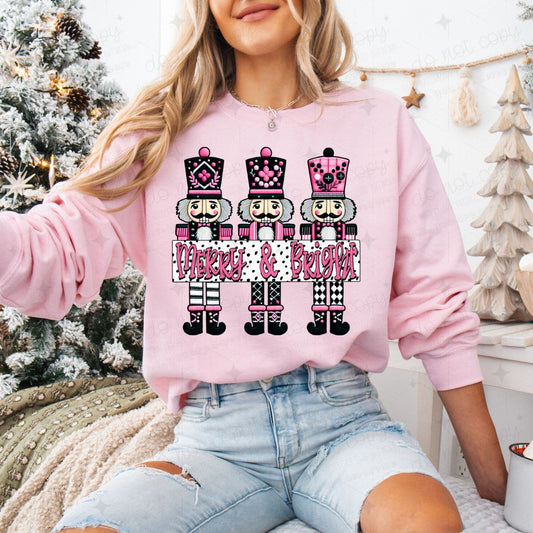 MERRY & BRIGHT NUTCRACKERS - DTF TRANSFER