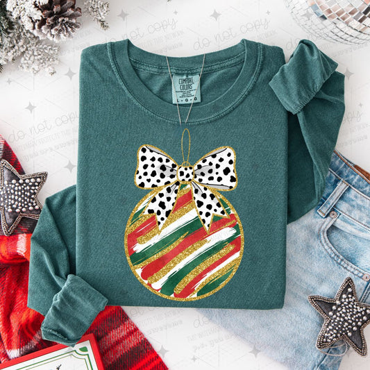 COQUETTE BRUSHSTROKE ORNAMENT - DTF TRANSFER