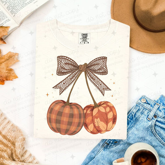 COQUETTE PUMPKIN CHERRIES - DTF TRANSFER
