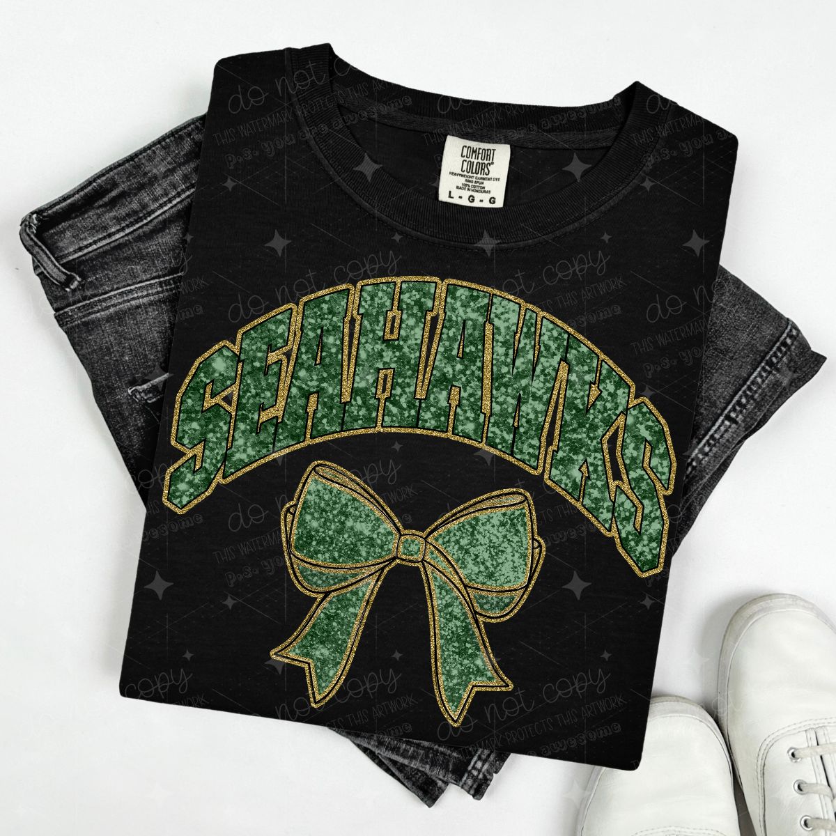 COQUETTE MASCOTS - FAUX SEQUIN - DTF TRANSFER