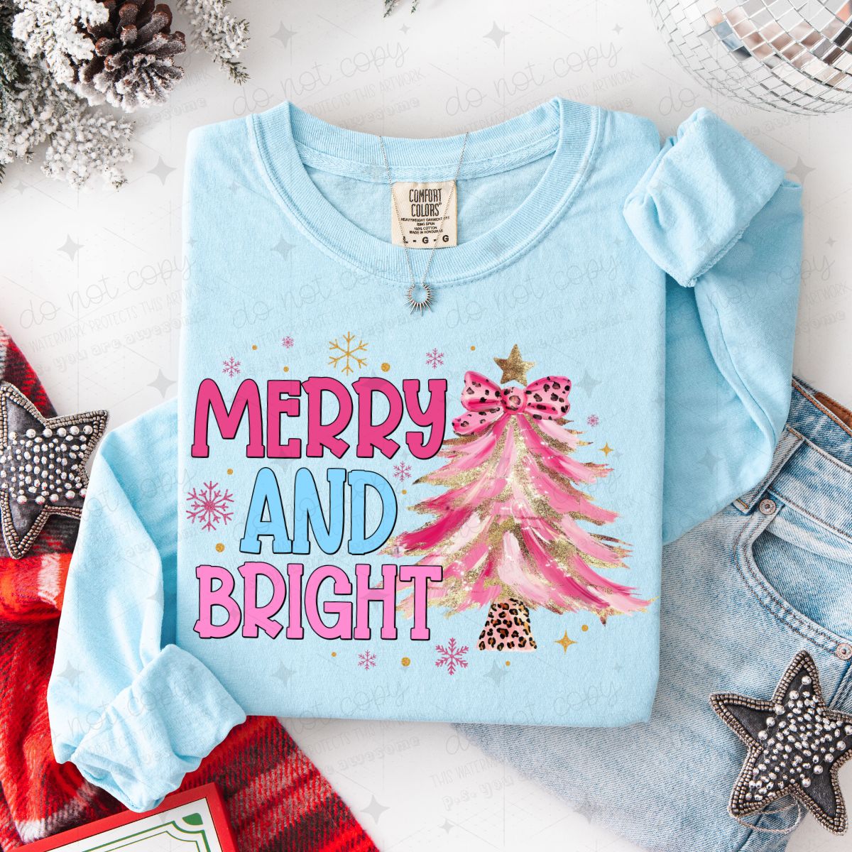 COQUETTE MERRY AND BRIGHT - DTF TRANSFER