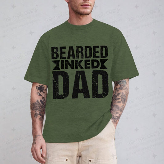 BEARDED INKED DAD - DTF TRANSFER