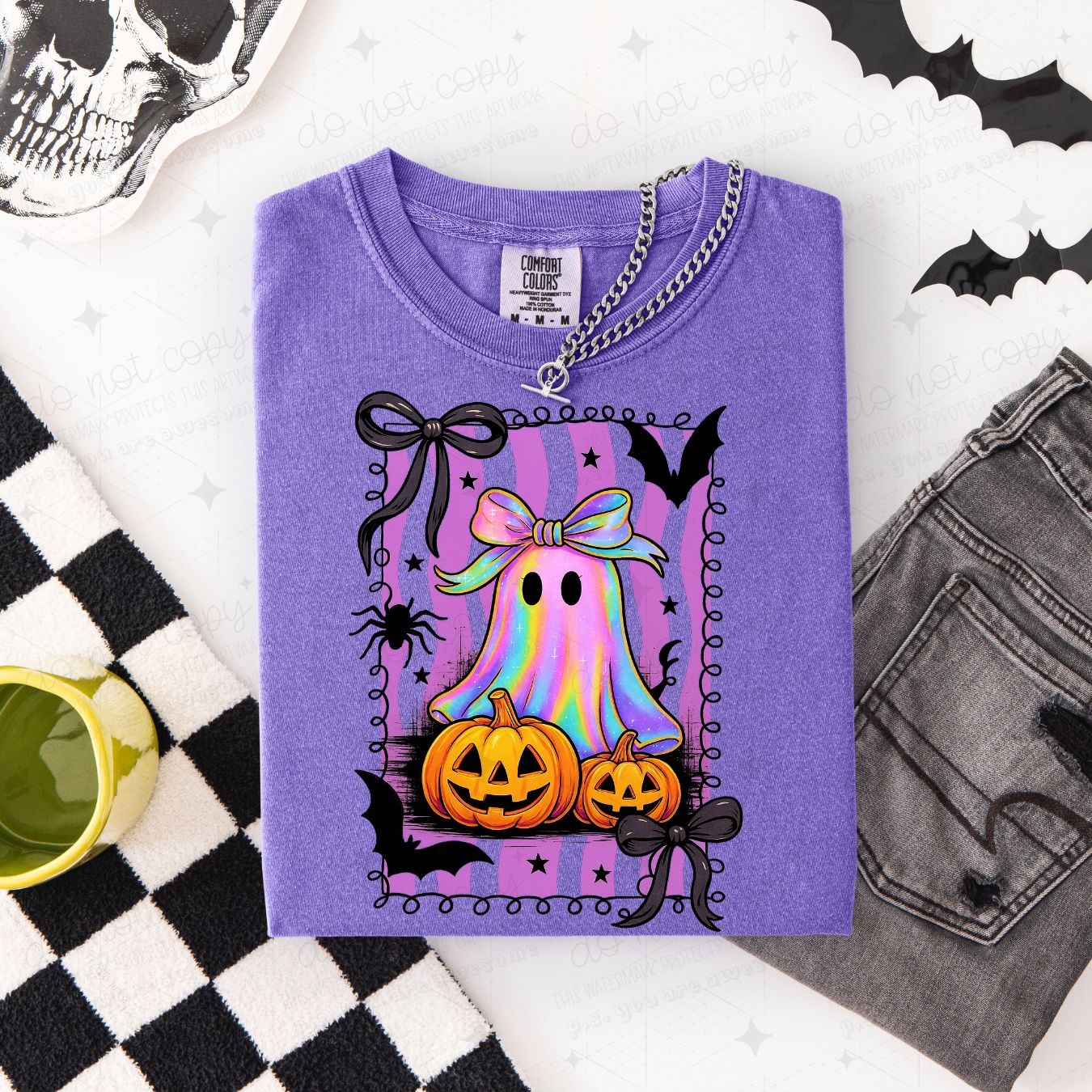 COQUETTE IRIDESCENT GHOST - DTF TRANSFER