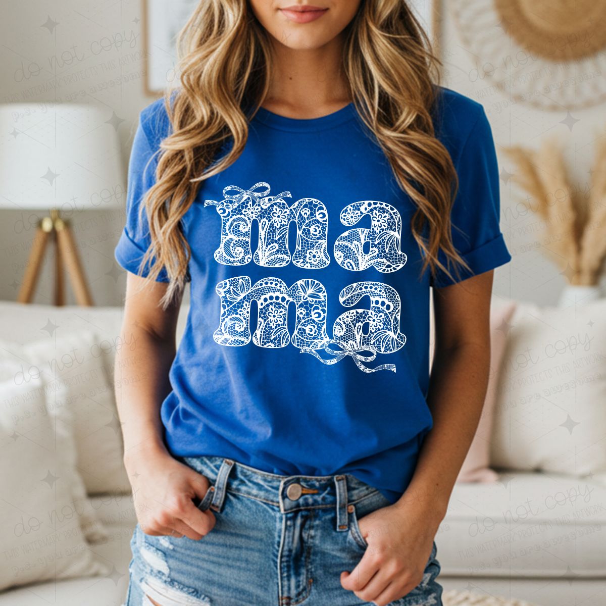 COQUETTE MAMA - FAUX LACE - DTF TRANSFER