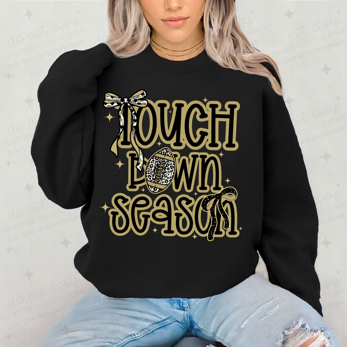 COQUETTE TOUCH DOWN SEASON - DTF TRANSFER