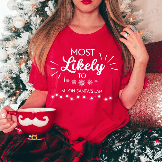 SIT ON SANTA'S LAP - DTF TRANSFER