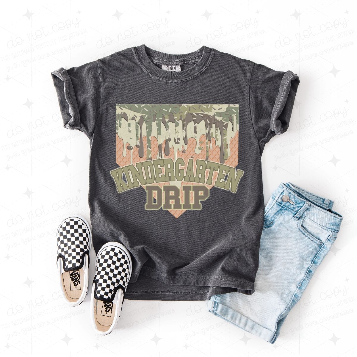 KINDERGARTEN DRIP - DTF TRANSFER