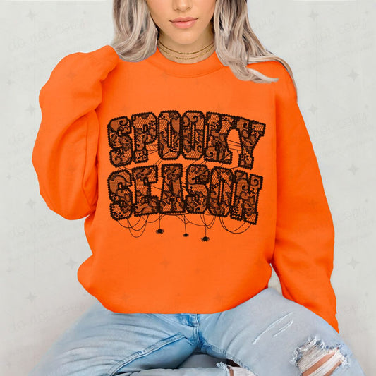 SPOOKY SEASON - FAUX LACE - DTF TRANSFER