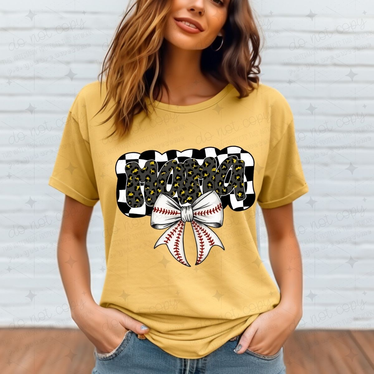 COQUETTE BASEBALL MAMA - DTF TRANSFER