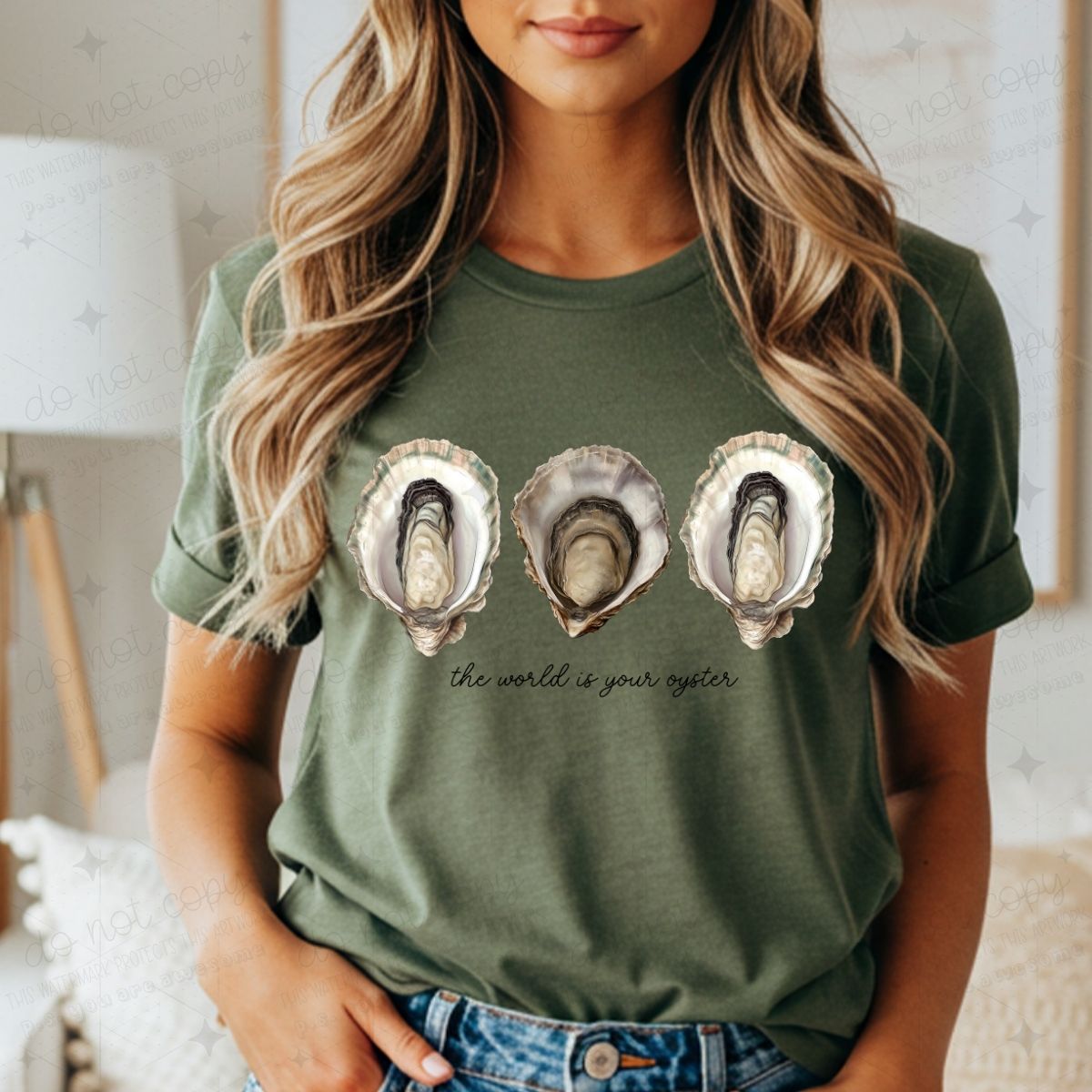 THE WORLD IS YOUR OYSTER - DTF TRANSFER