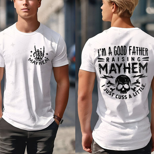 RAISING MAYHEM - FRONT+BACK - DTF TRANSFER