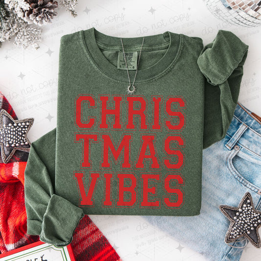 CHRISTMAS VIBES - DTF TRANSFER