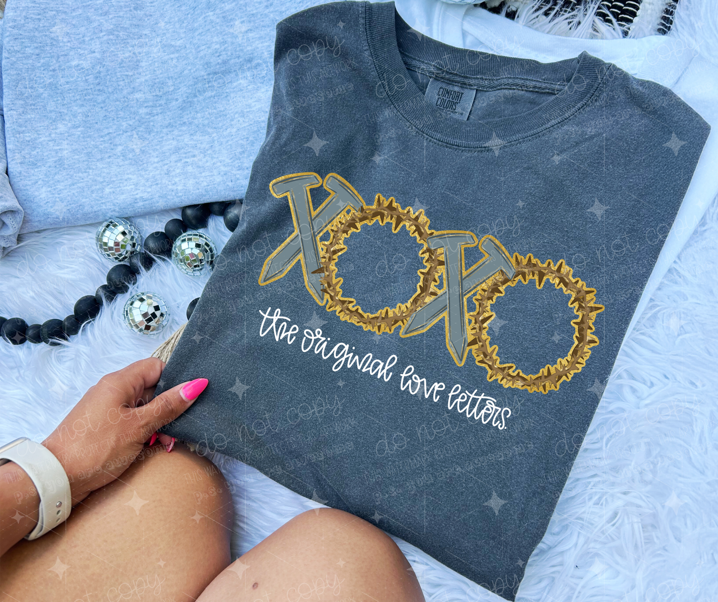 XOXO ORIGINAL LOVE LETTERS GOLD - DTF TRANSFER