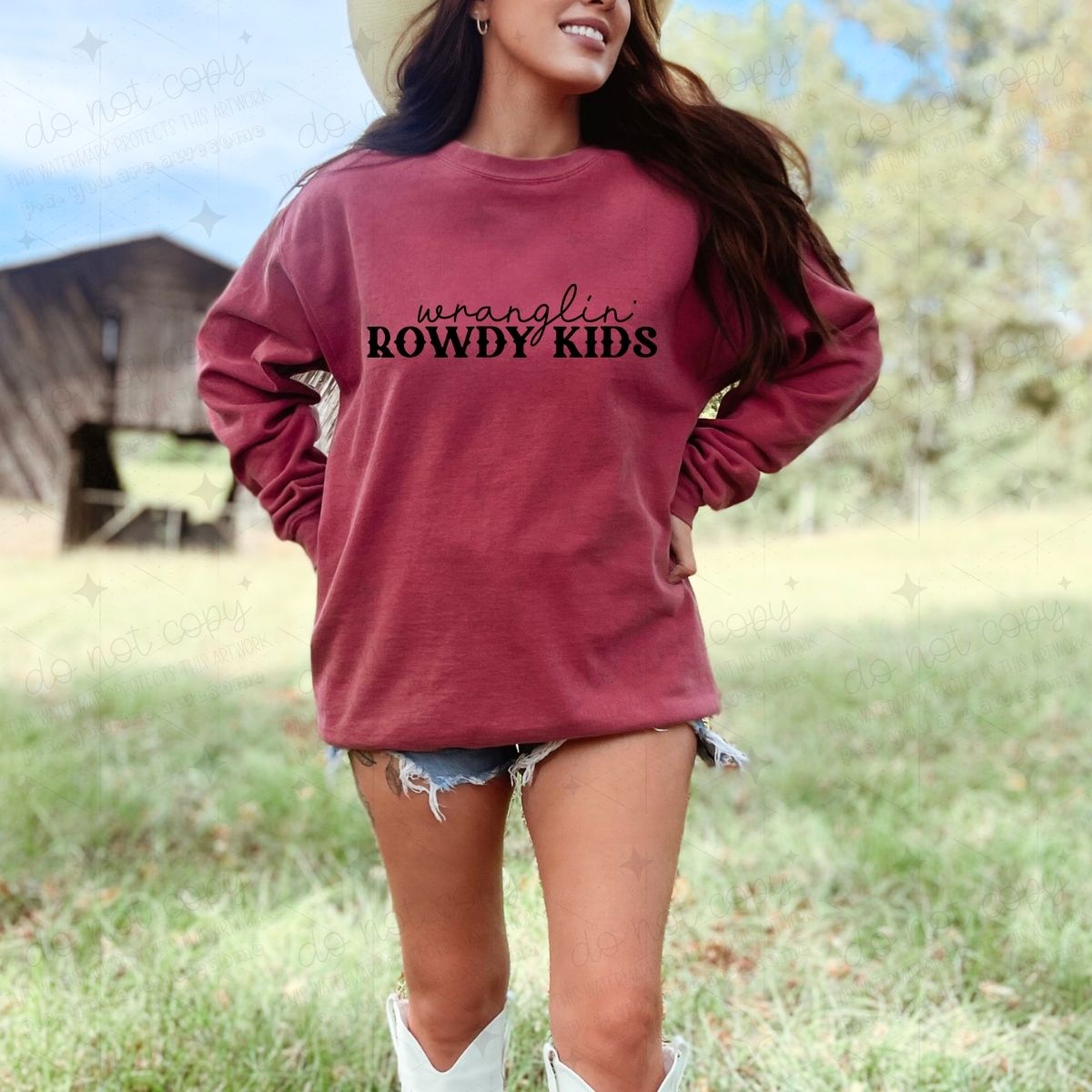 WRANGLIN' ROWDY KIDS - DTF TRANSFER