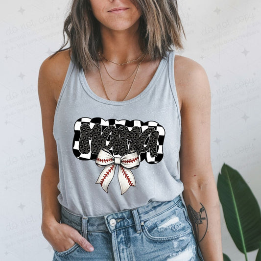 COQUETTE BASEBALL MAMA - DTF TRANSFER