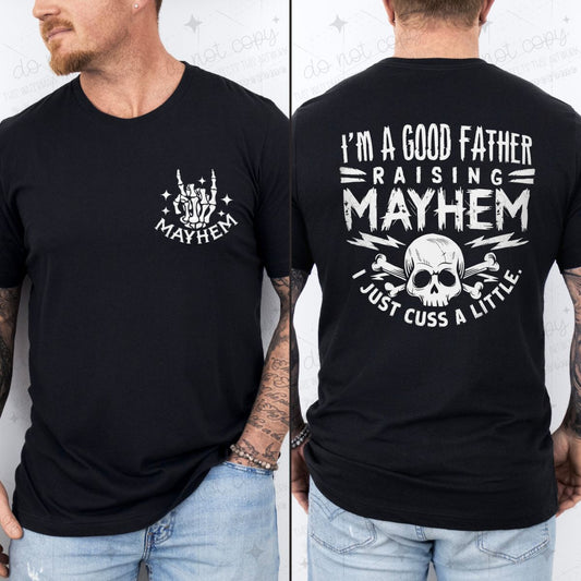 RAISING MAYHEM - FRONT+BACK - DTF TRANSFER
