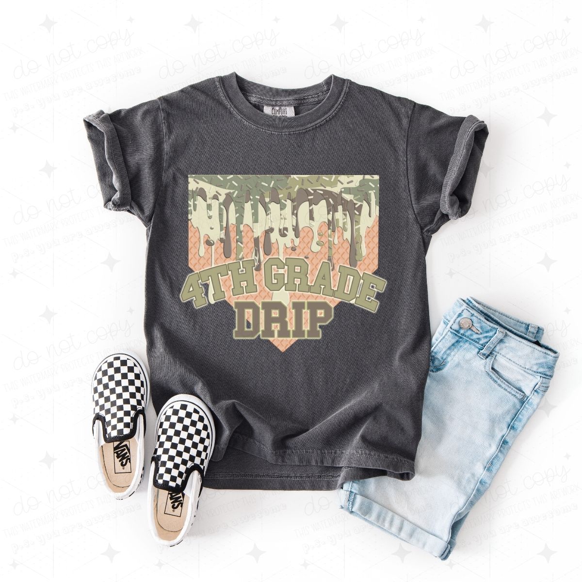 4TH GRADE DRIP - DTF TRANSFER