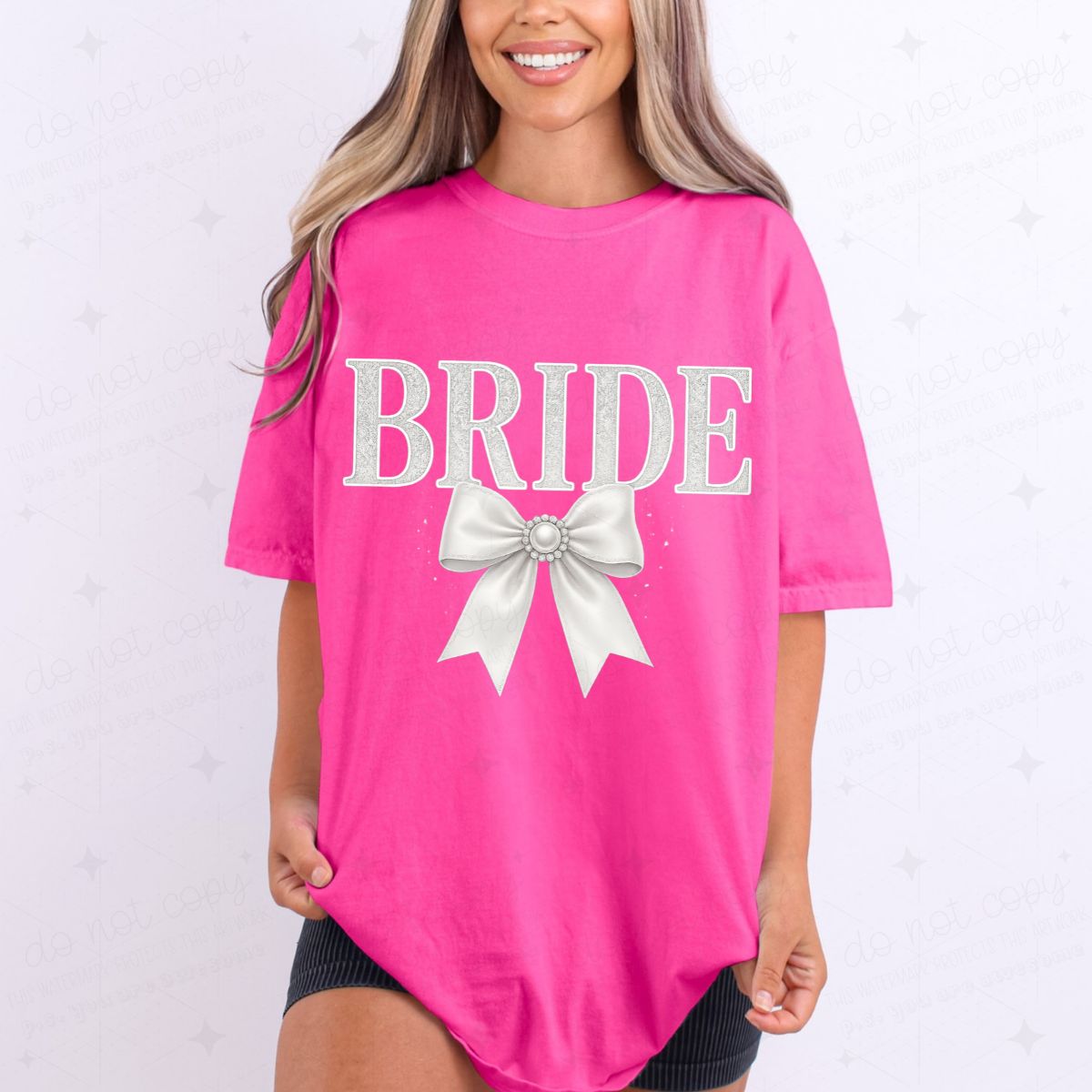 COQUETTE BRIDE - FAUX LACE - DTF TRANSFER