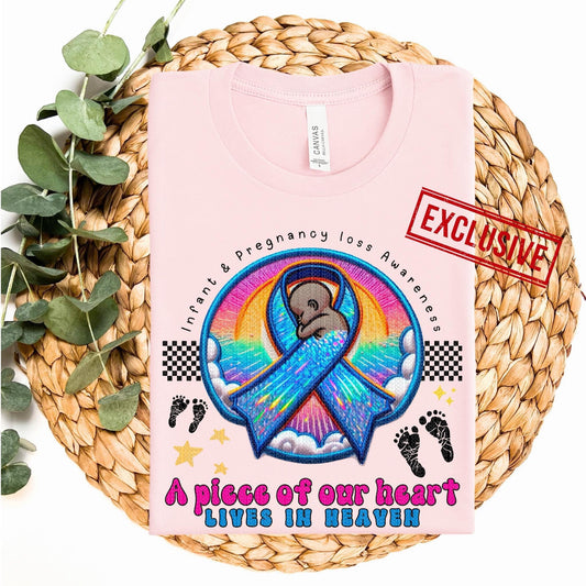 A PIECE OF OUR HEART LIVES IN HEAVEN *OLLIE & CO. EXCLUSIVE* - DTF TRANSFER