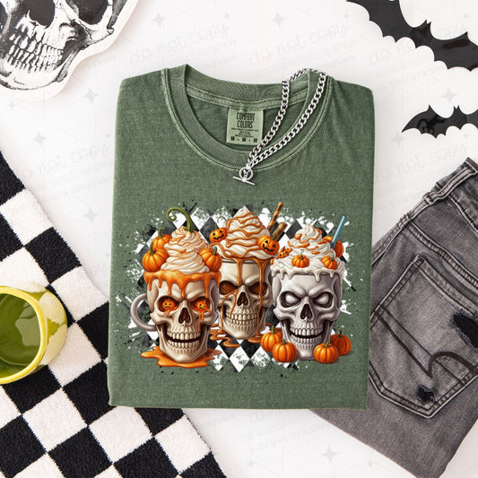 HALLOWEEN SKELLIE COFFEES - DTF TRANSFER