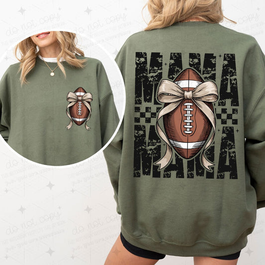 COQUETTE FOOTBALL MAMA - FRONT+BACK - DTF TRANSFER