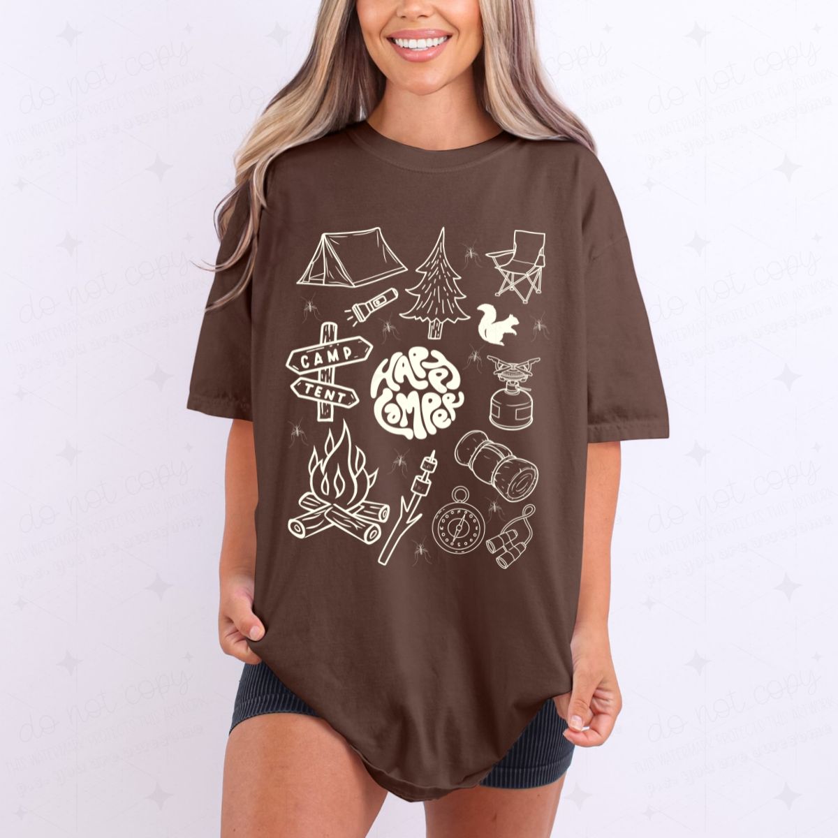HAPPY CAMPING - COMPLETED TEE