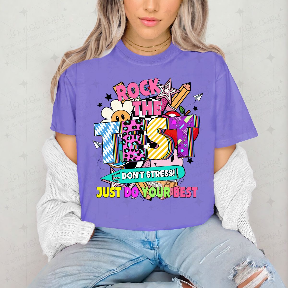 ROCK THE TEST - DTF TRANSFER