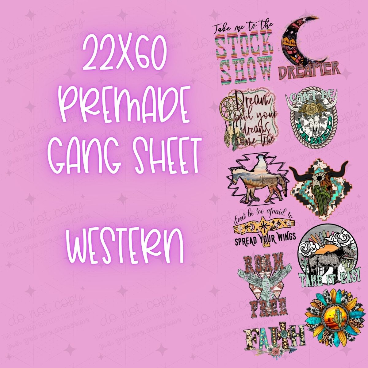 WESTERN - 22X60 - PREMADE GANG