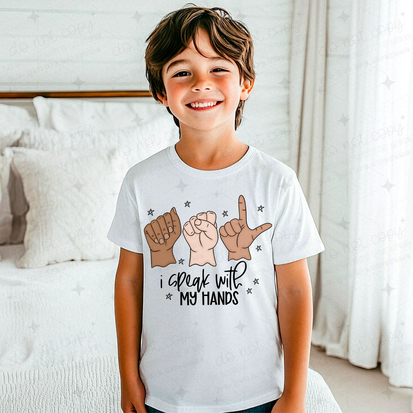 I SPEAK WITH MY HANDS - DTF TRANSFER