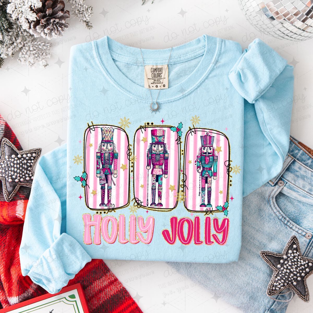 HOLLY JOLLY - DTF TRANSFER