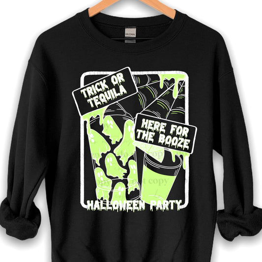 HERE FOR THE BOOZE - DTF TRANSFER