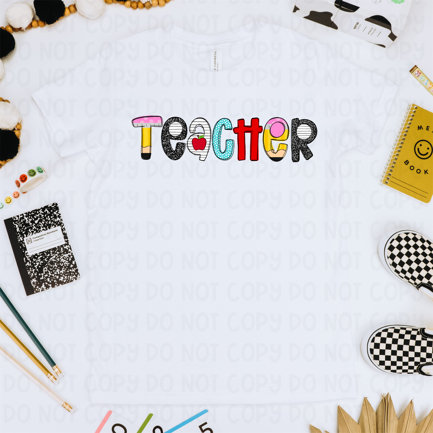 SCHOOL ALPHA GRADES - DTF TRANSFER