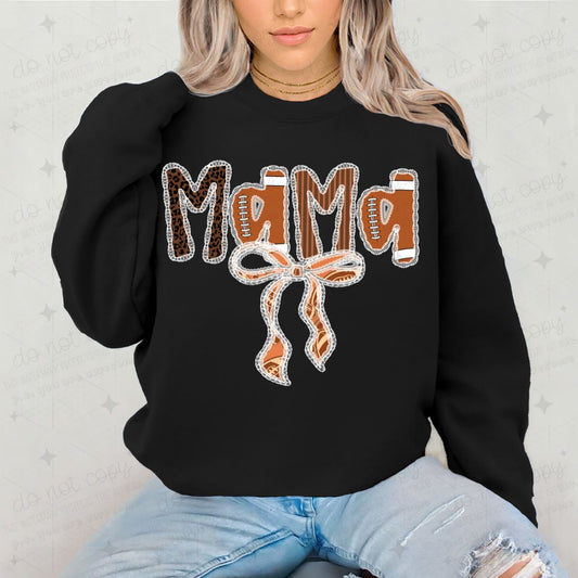 COQUETTE FOOTBALL MAMA - FAUX LACE - DTF TRANSFER