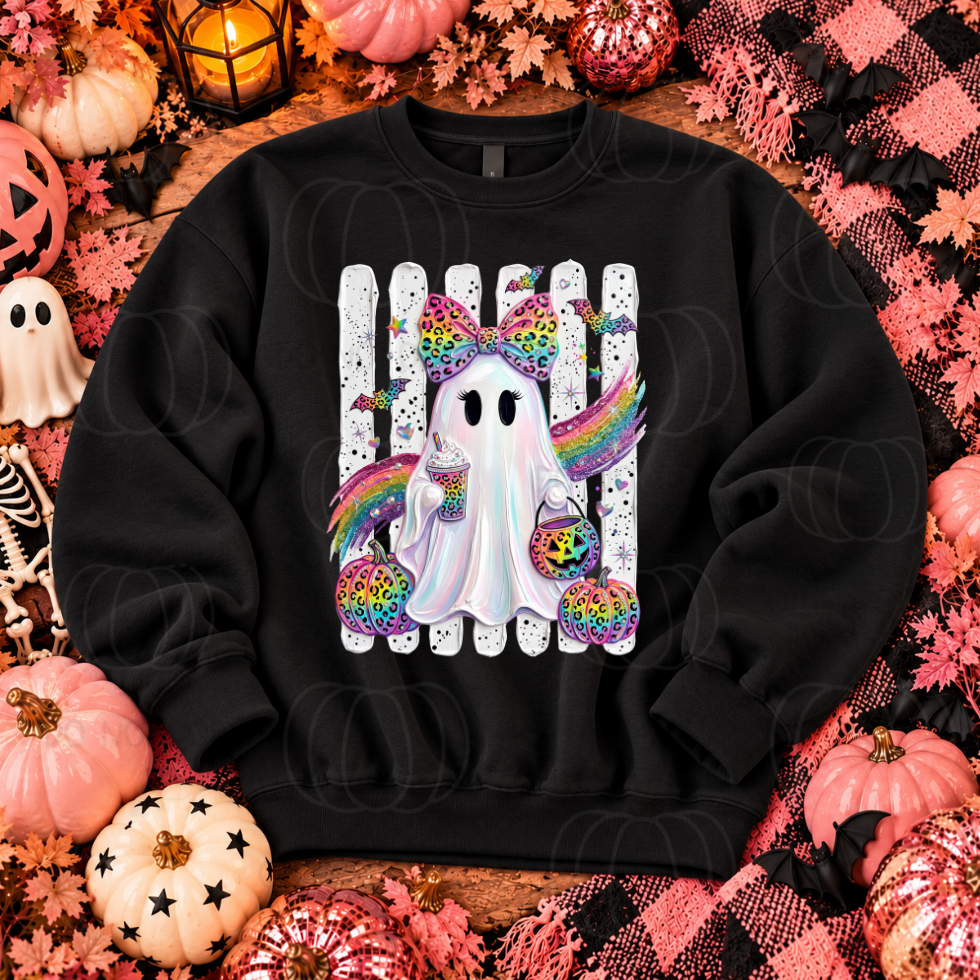 RAINBOW GHOSTS BRUSHSTROKE - DTF TRANSFER