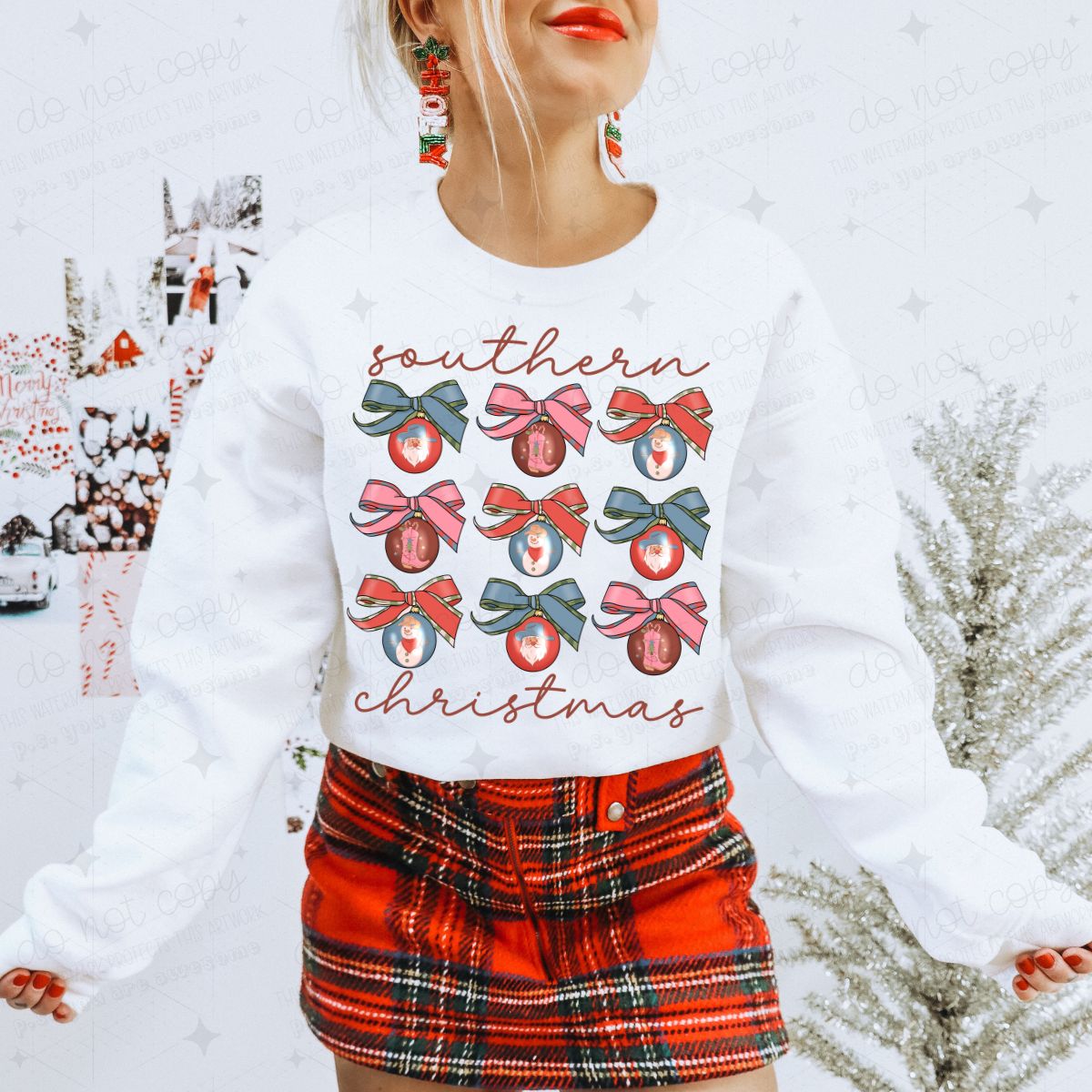 COQUETTE SOUTHERN CHRISTMAS - DTF TRANSFER