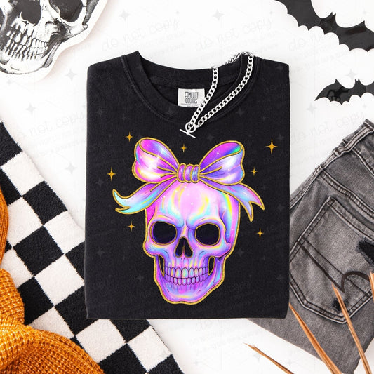 COQUETTE IRIDESCENT SKELLIE - DTF TRANSFER