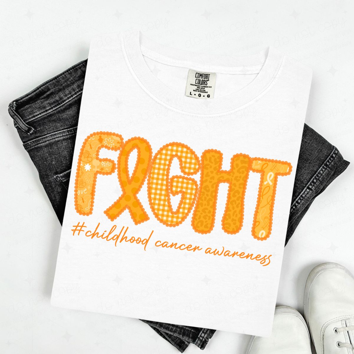 FIGHT - FAUX LACE - DTF TRANSFER