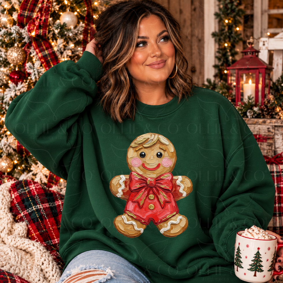 GINGERBREAD BOY - FAUX PAINT - DTF TRANSFER