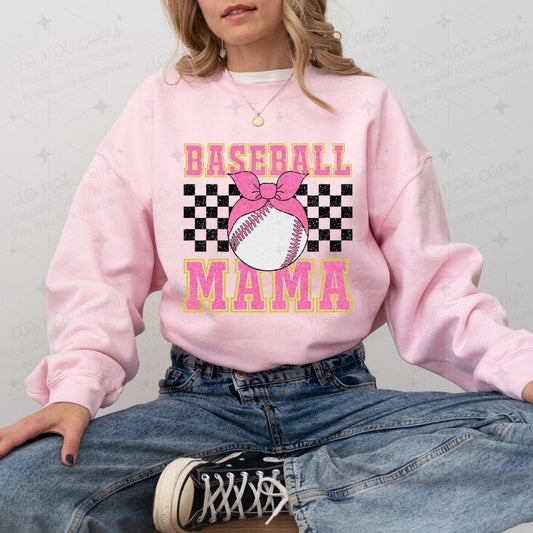 COQUETTE BASEBALL MOM - FAUX SEQUIN - DTF TRANSFER