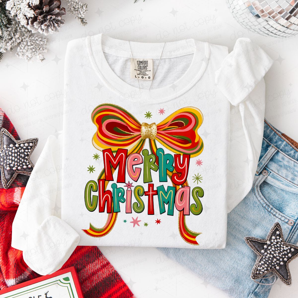 COQUETTE MERRY CHRISTMAS - DTF TRANSFER