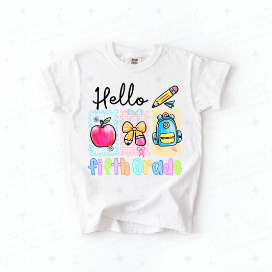 COQUETTE HELLO FIFTH GRADE - DTF TRANSFER