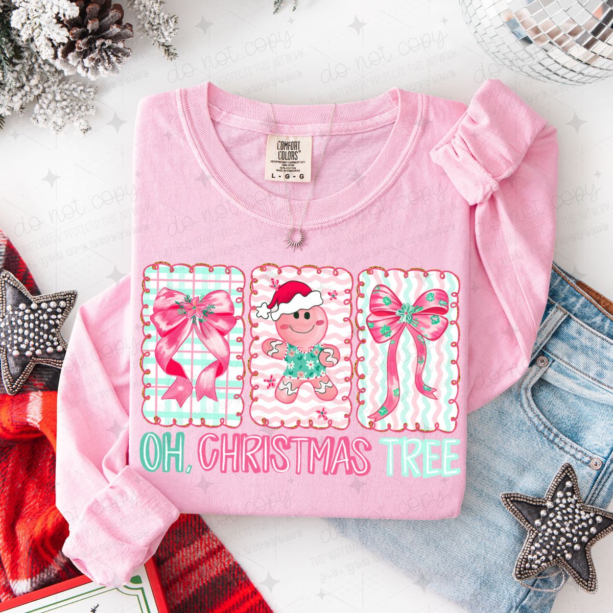 COQUETTE OH, CHRISTMAS TREE - DTF TRANSFER