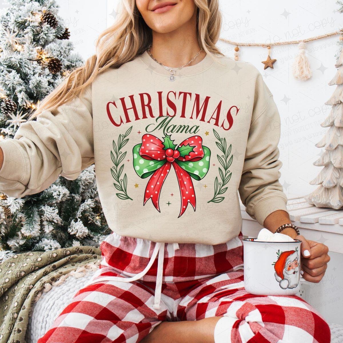 COQUETTE CHRISTMAS MAMA - DTF TRANSFER