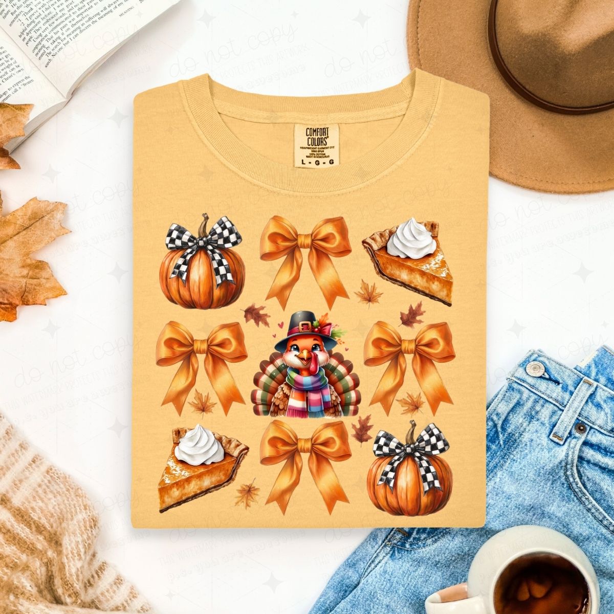 COQUETTE THANKSGIVING GRID - DTF TRANSFER