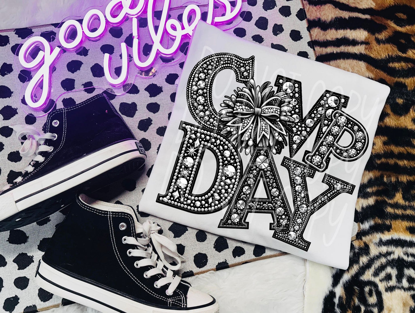 GAME DAY - FAUX RHINESTONES - DTF TRANSFER