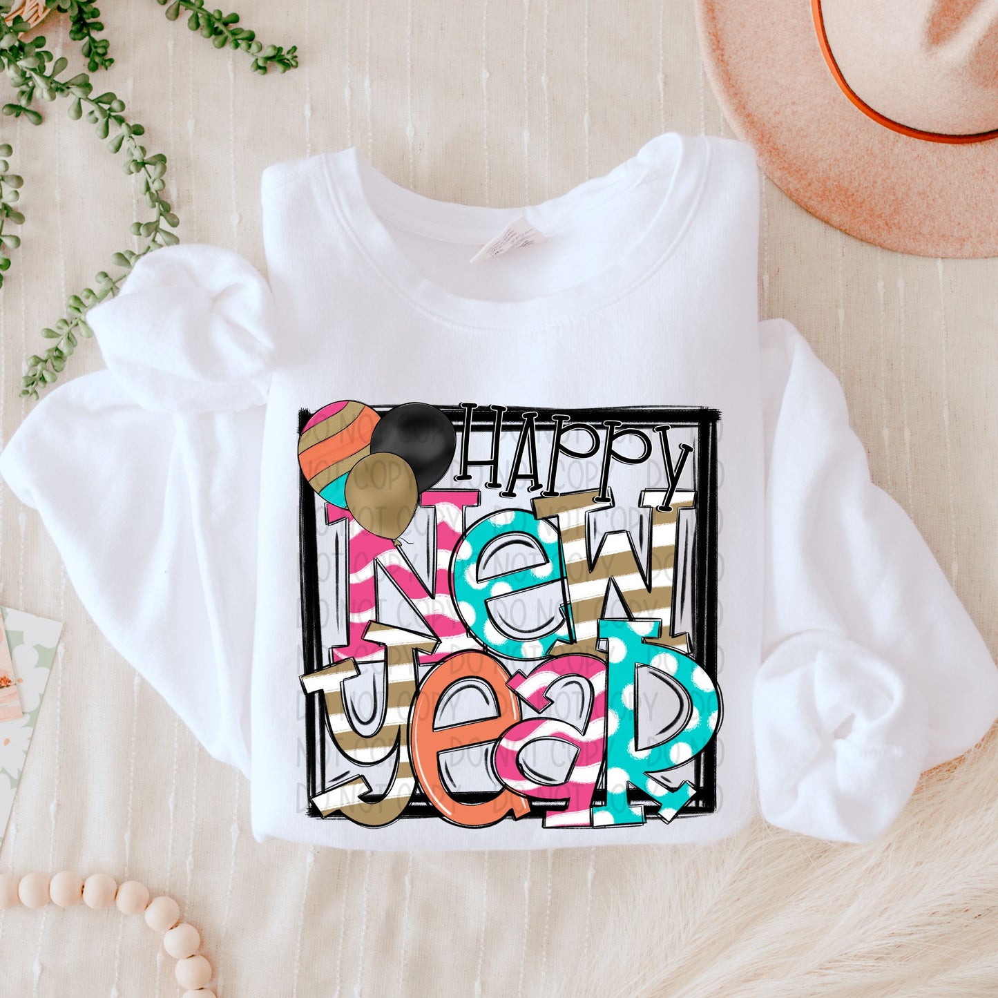 HAPPY NEW YEAR - DTF TRANSFER