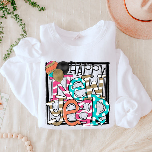 HAPPY NEW YEAR - DTF TRANSFER