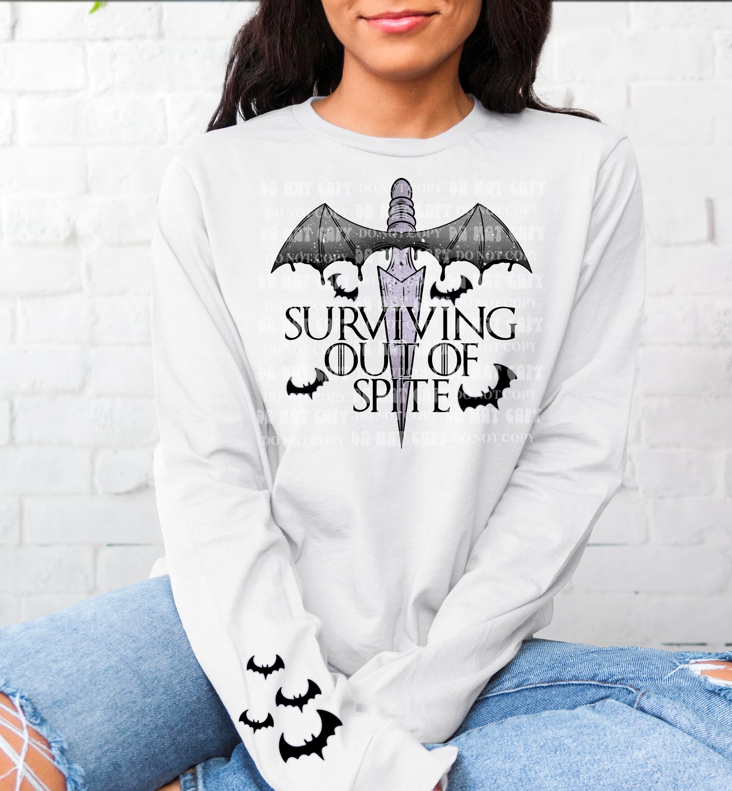 SURVIVING OUT OF SPITE - FRONT+SLEEVE - DTF TRANSFER