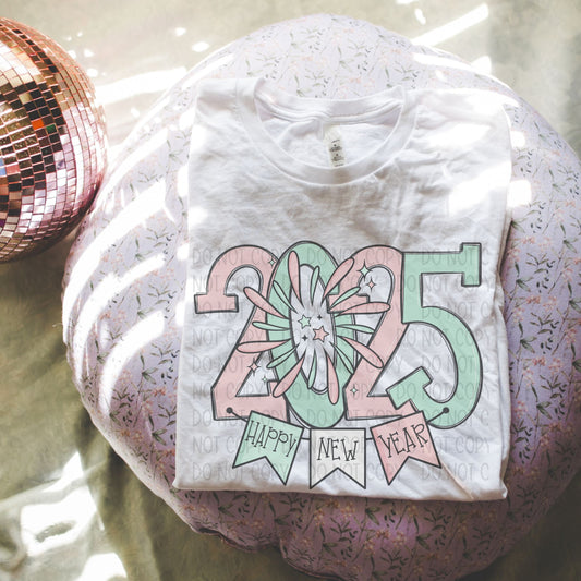2025 HAPPY NEW YEAR - DTF TRANSFER